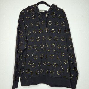 NWT Sandro Men's Long Sleeve Allover Smiley Hoodie